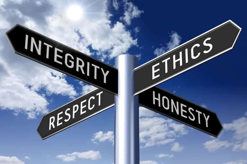 •DBF Consulting core values: integrity, ethics, respect, honesty